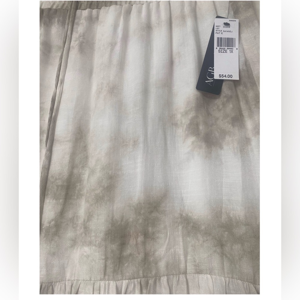 tie dye flowy long voluminous tiered  AGB plus size ,peyote color - Picture 9 of 17